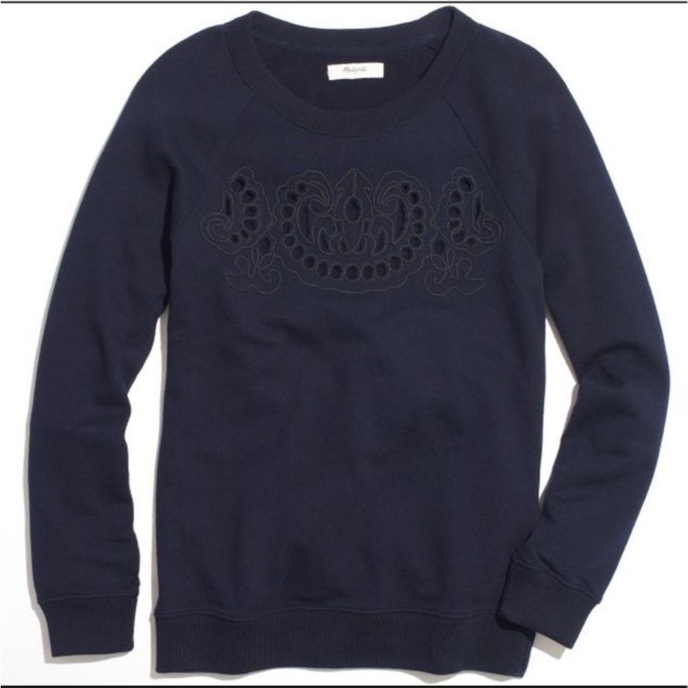 🌸 MADEWELL cutout sweatshirt in navy